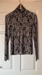 Cotton Club zwarte/beige longsleeve maat S, Kleding | Dames, Tops, Beige, Ophalen of Verzenden, Zo goed als nieuw, Lange mouw