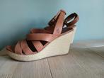 Timberland 'Earthkeepers' cognac met jute sleehak. Maat 41, Kleding | Dames, Schoenen, Bruin, Zo goed als nieuw, Timberland, Sandalen of Muiltjes
