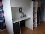 Prijs gehalveerd!! Hoogslaper 90x200cm, met kast&bureau., Ophalen, Zo goed als nieuw, Hoogslaper