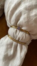 Melano armbanden (twisted) met steentjes en edelstenen, Ophalen of Verzenden, Roze, Zo goed als nieuw
