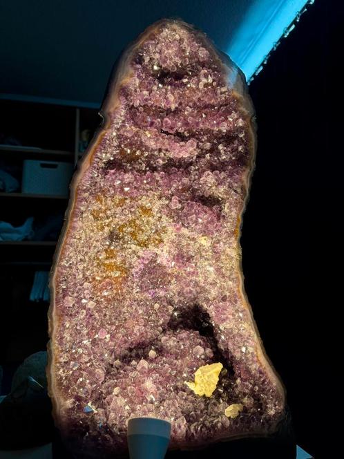 Amethist geode, Verzamelen, Mineralen en Fossielen, Mineraal, Ophalen of Verzenden