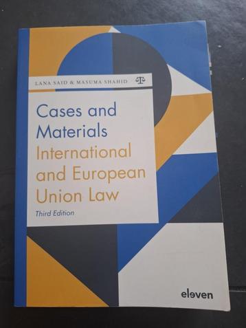 Cases and Materials International and European Union Law beschikbaar voor biedingen