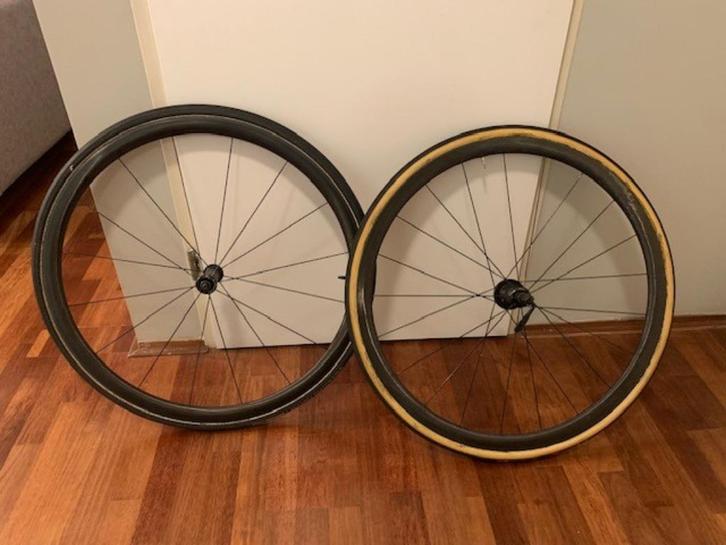 Giant SLR-0 Carbon Wheelset 1150G tubular, Fietsen en Brommers, Fietsonderdelen, Zo goed als nieuw, Racefiets, Wiel, Ophalen of Verzenden