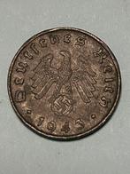 10 reichspfennig 1943B Duitsland originele munt WO2., Postzegels en Munten, Munten | Europa | Niet-Euromunten, Duitsland, Verzenden