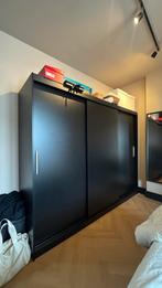 Meubella Kledingkast met schuifdeuren zwart  250x62x200 cm, Ophalen, Gebruikt, 50 tot 75 cm, 200 cm of meer