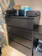 Ikea Malm Kast - Zwart - Zo goed als nieuw!, Ophalen, Overige materialen, 100 tot 150 cm, Zo goed als nieuw