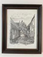 Pentekening “Oud ‘s-Hertogenbosch”, Antiek en Kunst, Kunst | Tekeningen en Foto's, Ophalen