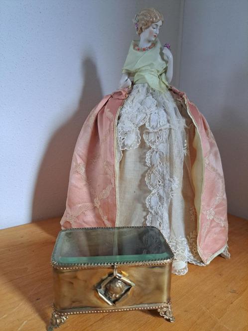 Antiek Frans Sieraden Doosje, Sieraden, Tassen en Uiterlijk, Antieke sieraden, Overige typen, Overige materialen, Ophalen of Verzenden