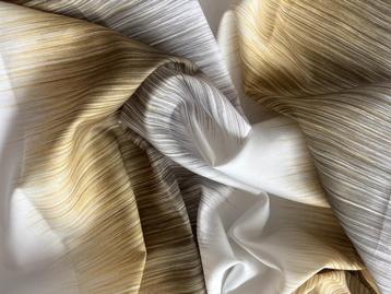 Lap stof geel  wit 110 x 135 cm Cosi Alliance gordijnstof beschikbaar voor biedingen