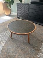 Salontafel in nette staat, Huis en Inrichting, Tafels | Salontafels, Ophalen, Gebruikt, 50 tot 100 cm, Rond