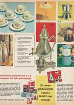 Retro reclame 1966 Van Nelle geschenken servies koffiekan, Verzamelen, Retro, Verzenden, Overige typen