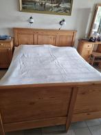 Antiek grenen bed 160 x 200, Antiek en Kunst, Antiek | Meubels | Bedden, Ophalen