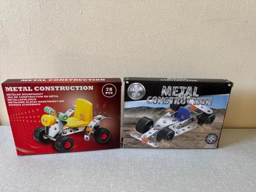 2 METALEN bouwpakketjes METAL CONSTUCTION bouwpakket NIEUW, Hobby en Vrije tijd, Modelbouw | Auto's en Voertuigen, Nieuw, Auto