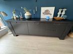 GRATIS Dressoir massief eiken, zwart beits, Ophalen, Gebruikt, 200 cm of meer, Eikenhout