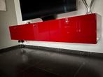 TV kastje modern strak hoogglans rood, Ophalen, Zo goed als nieuw, 25 tot 50 cm, 150 tot 200 cm