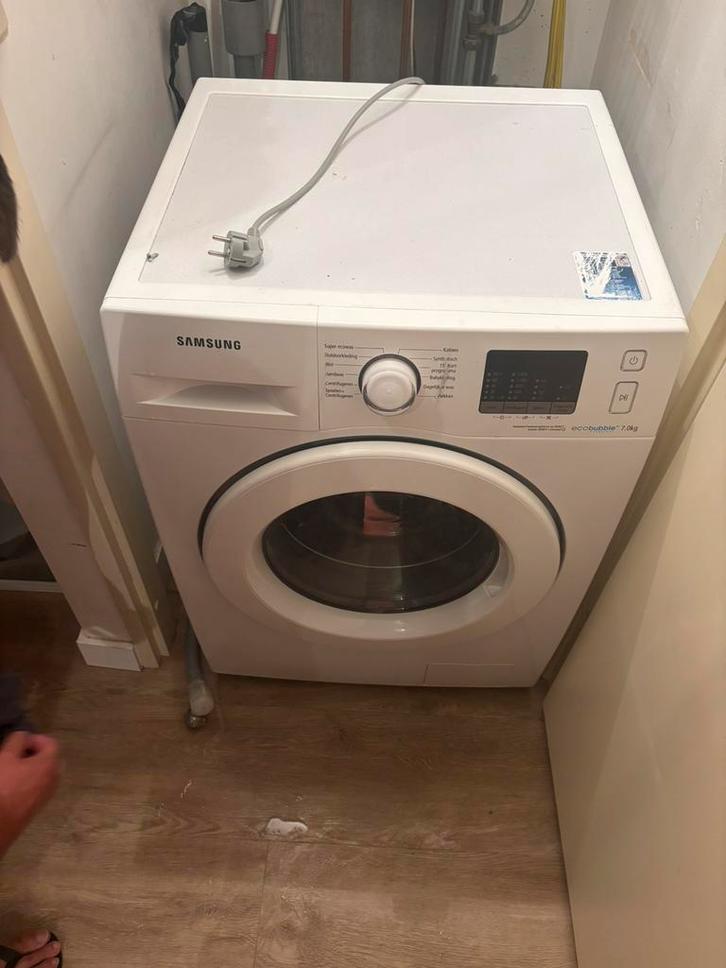 Samsung EcoBubble wasmachine, Witgoed en Apparatuur, Wasmachines, Gebruikt, Voorlader, 6 tot 8 kg, 85 tot 90 cm, 1200 tot 1600 toeren