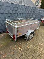 Aanhangwagen met deksel – 200x105x50 cm – Ongeremd, Ophalen of Verzenden, Zo goed als nieuw