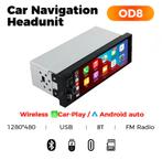 Nieuwe 1-DIN Radio met Apple CarPlay & Android Auto, Auto diversen, Autoradio's, Ophalen of Verzenden, Nieuw