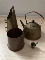 Koperen Waterketeltje, Kolenkit, Koffie Smorre, KleineVijzel, Antiek en Kunst, Verzenden