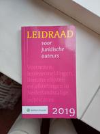 Leidraad voor juridische auteurs, Ophalen of Verzenden, Zo goed als nieuw