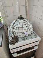 Prachtige XXL Tiffany parelmoer hanglamp, Huis en Inrichting, Lampen | Hanglampen, Ophalen, Gebruikt, 50 tot 75 cm, Glas
