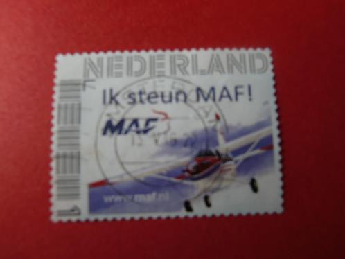 Persoonlijke zegel - Ik steun MAF - gest., Postzegels en Munten, Postzegels | Nederland, Gestempeld, Na 1940, Verzenden