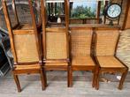 Gratis, houten stoelen met rotan zitting, Antiek en Kunst, Ophalen