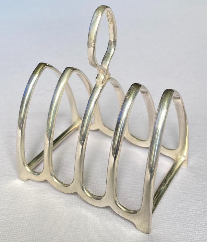 Verzilverde Toastrek van Mappin & Webb, Antiek en Kunst, Antiek | Goud en Zilver, Ophalen of Verzenden