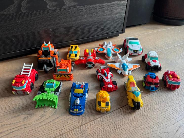Rescue Bots Transformers - Complete Set!, Kinderen en Baby's, Speelgoed | Speelgoedvoertuigen, Gebruikt, Ophalen of Verzenden
