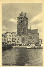 Dordrecht. Grote Kerk - 1958 gelopen, Ophalen of Verzenden, 1940 tot 1960, Gelopen, Zuid-Holland