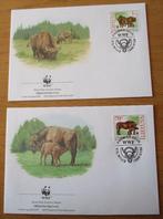 Litouwen, WWF serie FDC's Wisent, 1996, Verzenden, Gestempeld, Dier of Natuur