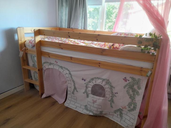 Middenhoogslaper Vipack charlotte, Kinderen en Baby's, Kinderkamer | Stapelbedden en Hoogslapers, Gebruikt, Halfhoogslaper, Ophalen