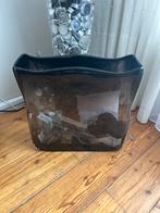 Mooie Vaas - Modern Design, Gebruikt, Zwart, Ophalen of Verzenden, Glas