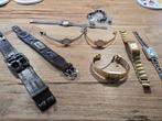 Diverse horloges en leren armbanden, Overige merken, Overige materialen, Polshorloge, Ophalen of Verzenden