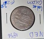 1 gulden 1846 Nederland willem 3, Verzenden, Koning Willem II, 1 gulden, Zilver