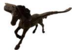 Zwarte pegasus, dierfiguur Papo € 0,00, Verzenden, Gebruikt, Paard, Beeldje of Figuurtje