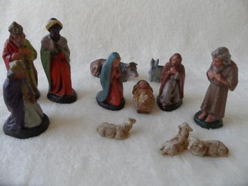 kerstbeelden - kerststalgroep - 12 delig beschikbaar voor biedingen