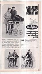 Retro reclame 1970 Koelstra kinderwagen minipac baby, Ophalen of Verzenden
