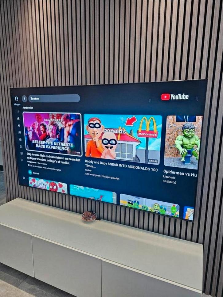 Samsung 55" Smart TV, Audio, Tv en Foto, Televisies, Zo goed als nieuw, OLED, 100 cm of meer, 4k (UHD), LG, 120 Hz, Smart TV, Ophalen of Verzenden