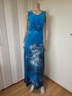 Save the Queen maxi jurk blauw maat S/M, Maat 38/40 (M), Blauw, Zo goed als nieuw, Onder de knie