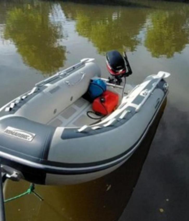 Nimarine ribboot incl motor, Watersport en Boten, Rubberboten, Gebruikt, Overige merken, Aluminium, Minder dan 70 pk, Benzine