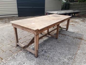 Eettafel 280 x 105 origineel paktafel werk tafel industrie  beschikbaar voor biedingen