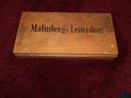 Malmberg antiek letterdoos met letters (100jr. +), Ophalen