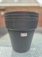 Grote bloempotten (4 stuks), Tuin en Terras, Bloempotten, Kunststof, Rond, Nieuw, Ophalen of Verzenden