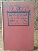 Famous trials of Birkenhead mooi oud boek uit Engeland., Ophalen of Verzenden