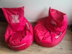 Twee zitzakken Sit & joy, Huis en Inrichting, Zitzakken, Ophalen, Zo goed als nieuw, Rood, Zitzak