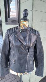 zwarte leren jas Belstaff Dames maat 38EU/44IT/M, Maat 38/40 (M), Zwart, Nieuw, Ophalen of Verzenden