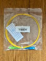 Glasvezelkabel SC-APC/SC-UPC 2.0mm 2meter Yellow, Computers en Software, Pc- en Netwerkkabels, Ophalen of Verzenden, Nieuw