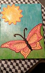 Schilderij gemaakt met oude / vintage haak stuken, Ophalen of Verzenden