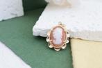 Jolie | 14 Karaat Vintage Gouden Camee Hanger, Overige voorstellingen, Ophalen of Verzenden, Zo goed als nieuw, Goud